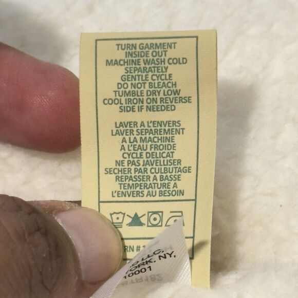 7 For All Mankind Bomber Jacket With Sherpa Lining 18 Months Snap Buttons Blue - Picture 10 of 13